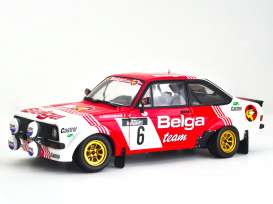 Ford  - Escort RS1800 #6 1982 red/white - 1:18 - SunStar - 4855 - sun4855 | Toms Modelautos