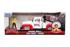 Chevrolet  - Pick Up 1953 white/red - 1:24 - Jada Toys - 31968 - jada31968 | Toms Modelautos