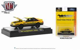 Ford - Mustang GT 1987 yellow - 1:64 - M2 Machines - 31500HS31 - M2-31500HS31 | Toms Modelautos Ford - Mustang GT 1987 yellow - 1:64 - M2 Machines - 31500HS31 - M2-31500HS31 | Toms Modelautos