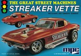 Chevrolet Corvette - Stingray "Streaker Vette" 1967 red/brown - 1:25 - MPC - MPC973 - mpc973 | Toms Modelautos