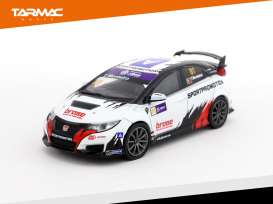 Honda  - Civic Type R 2018 white/black - 1:64 - Tarmac - T64-003-TF - TC-T64-003TF | Toms Modelautos