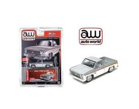 Chevrolet  - Silverado 1960 silver/white - 1:64 - Auto World - cp7802 - awcp7802 | Toms Modelautos