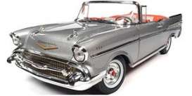 Chevrolet Speedster - Bel Air Convertible 1957 silver - 1:18 - Auto World - AW307 - AW307 | Toms Modelautos