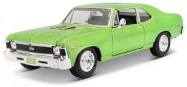 Chevrolet  - Nova SS 1970 green - 1:24 - Maisto - 31262gn - mai31262gn | Toms Modelautos