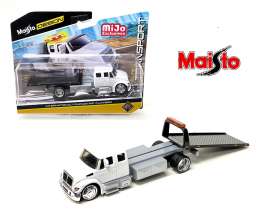 International  - Durastar Flatbed 2022 white - 1:64 - Maisto - 15176 - mai15176 | Toms Modelautos
