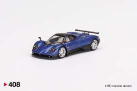 Pagani  - Zonda F 2021 blue argentina - 1:64 - Mini GT - 00408-R - MGT00408rhd | Toms Modelautos