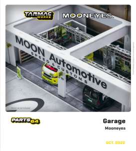 diorama  - Mooneyes Pit Garage 2022 white - 1:64 - Tarmac - T64D-001-ME - TC-T64D001ME | Toms Modelautos