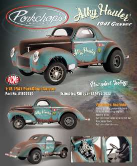 Pork Chop  - Gasser  1941 rust/blue - 1:18 - Acme Diecast - A1800920 - acme1800920 | Toms Modelautos
