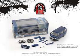 Toyota  - Hiace KDH200V 2015 dark navy blue - 1:64 - BM Creations - 64B0147 - BM64B0147lhd | Toms Modelautos
