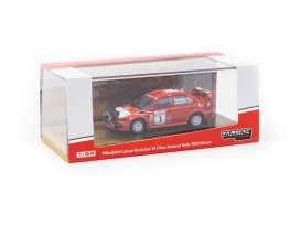 Mitsubishi - Lancer Evo 6 #1 1999 red/white - 1:64 - Tarmac - T64-021-99NZD - TC-T64-021-99NZD | Toms Modelautos Mitsubishi - Lancer Evo 6 #1 1999 red/white - 1:64 - Tarmac - T64-021-99NZD - TC-T64-021-99NZD | Toms Modelautos