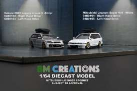 Subaru  - Legacy e-tune II 2002 silver - 1:64 - BM Creations - 64B0162 - BM64B0162rhd | Toms Modelautos