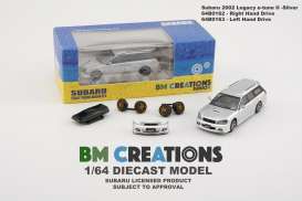 Subaru  - Legacy e-tune II 2002 silver - 1:64 - BM Creations - 64B0163 - BM64B0163lhd | Toms Modelautos