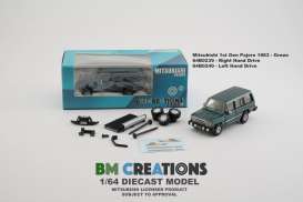 Mitsubishi  - 1st Gen. Pajero 2015 green - 1:64 - BM Creations - 64B0240 - BM64B0240lhd | Toms Modelautos