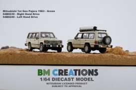 Mitsubishi  - 1st Gen. Pajero 2015 white - 1:64 - BM Creations - 64B0242 - BM64B0241rhd | Toms Modelautos