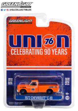 Chevrolet  - C-10 1972 Blue/orange/white - 1:64 - GreenLight - 28120C - gl28120C | Toms Modelautos