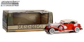 Duesenberg  - II SJ red/white - 1:18 - GreenLight - 13627 - gl13627 | Toms Modelautos