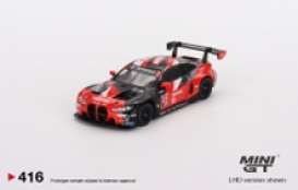 BMW  - M4 GT3 2022 red/black - 1:64 - Mini GT - 00416-L - MGT00416LHD | Toms Modelautos