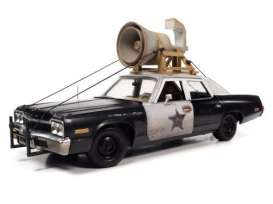 Dodge  - Monaco Police Pursuit 1974 black/white - 1:18 - Auto World - SS133 - AWSS133 | Toms Modelautos