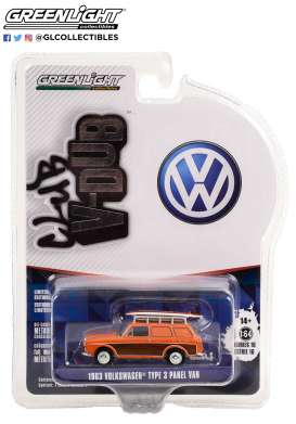 Volkswagen  - Type 3 1963 orange - 1:64 - GreenLight - 36070A - gl36070A | Toms Modelautos