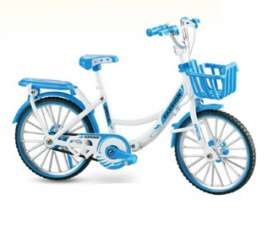 Bicycles - Mountain Bikes  - classic bicycle Fair Lady 2022 blue/white - 1:10 - Golden Wheel - 9679 - GW9679b | Toms Modelautos