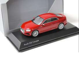 Audi  - A5 Coupe 2017 tango red - 1:43 - Spark - 19101 - Audi5011605432 | Toms Modelautos