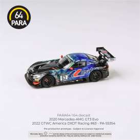 Mercedes Benz  - AMG GT3 Evo #63 2022 blue/green/black  - 1:64 - Para64 - 55354 - pa55354 | Toms Modelautos