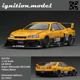 LB Works  - ER34 yellow/black - 1:18 - Ignition - IG2702 - IG2702 | Toms Modelautos
