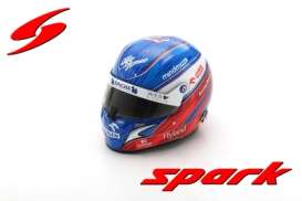 Helmet  - white/red/blue - 1:5 - Spark - 5HF078 - spa5HF078 | Toms Modelautos