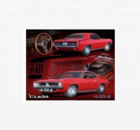 Tac Signs  - Plymouth red/black - Tac Signs - R438735 - tacR438735 | Toms Modelautos