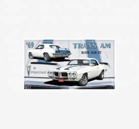 Tac Signs  - Pontiac blue/white - Tac Signs - R438868 - tacR438868 | Toms Modelautos