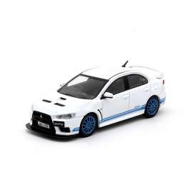 Mitsubishi  - Lancer Evo X white/blue - 1:64 - Tarmac - T64-004-311RS - TC-T64-004-311RS | Toms Modelautos