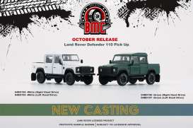 Land Rover  - Defender 110 pick-up 2016 green - 1:64 - BM Creations - 64B0197 - BM64B0197lhd | Toms Modelautos