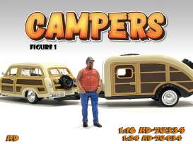 Figures  - Campers Figure I 2022  - 1:24 - American Diorama - 76434 - AD76434 | Toms Modelautos