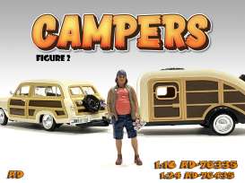 Figures  - Campers Figure II 2022  - 1:24 - American Diorama - 76435 - AD76435 | Toms Modelautos