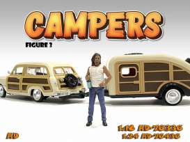 Figures  - Campers Figure III 2022  - 1:24 - American Diorama - 76436 - AD76436 | Toms Modelautos