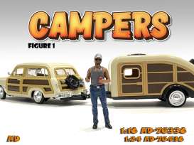 Figures  - Campers Figure V 2022  - 1:24 - American Diorama - 76438 - AD76438 | Toms Modelautos