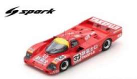 Porsche  - 962 C 1990 red - 1:43 - Spark - s9880 - spas9880 | Toms Modelautos