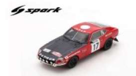 Datsun  - 240Z 1973 red/black - 1:43 - Spark - s6285 - spas6285 | Toms Modelautos