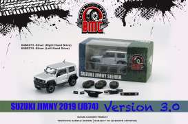 Suzuki  - Jimny Sierra 2019 silver - 1:64 - BM Creations - 64B0274 - BM64B0274lhd | Toms Modelautos