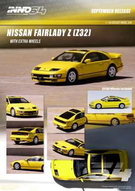 Nissan  - Fairlady Z Z32 yellow - 1:64 - Inno Models - in64-300ZX-YLPG - in64-300ZX-YLPG | Toms Modelautos