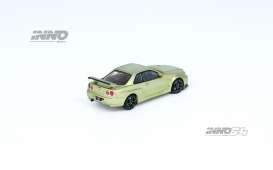 Nissan  - Skyline GT-R  green - 1:64 - Inno Models - in64-R34VS-MJADE - in64R34VS-MJADE | Toms Modelautos