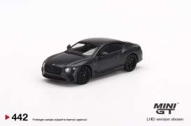 Bentley  - Continental GT 2022 anthracite - 1:64 - Mini GT - 00442-R - MGT00442RHD | Toms Modelautos