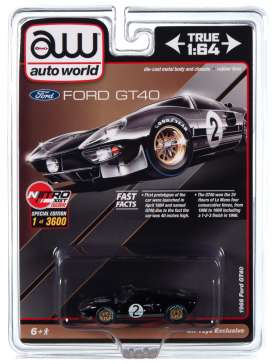 Ford - GT40 #2 1966 black - 1:64 - Auto World - CP7922 - AWCP7922 | Toms Modelautos Ford - GT40 #2 1966 black - 1:64 - Auto World - CP7922 - AWCP7922 | Toms Modelautos
