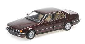 BMW  - 730i (E32) 1986 red - 1:18 - Minichamps - 100023007 - mc100023007 | Toms Modelautos