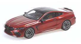 BMW  - M8 Coupe 2020 red metallic - 1:18 - Minichamps - 110029020 - mc110029020 | Toms Modelautos