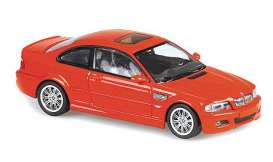 BMW  - M3 E46 2001 red - 1:43 - Maxichamps - 940020020 - mc940020020 | Toms Modelautos