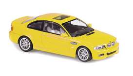 BMW  - M3 E46 2001 yellow - 1:43 - Maxichamps - 940020021 - mc940020021 | Toms Modelautos