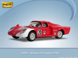 Alfa Romeo  - 33.2 Daytona #20p 1968 red/white - 1:87 - Ricko - 38332 - ric38332 | Toms Modelautos