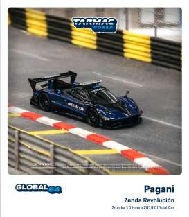 Pagani  - Zonda 2019 blue - 1:64 - Tarmac - T64G-TL016-BL2 - TC-T64GTL016BL2 | Toms Modelautos