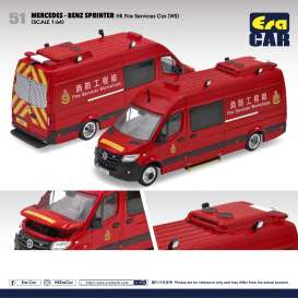 Mercedes Benz  - Sprinter 2022 red - 1:64 - Era - MB22SPR5101 - EraMB22SPR5101 | Toms Modelautos